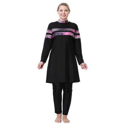 Women's Loose Plus Size Modest Swimsuit Burkini