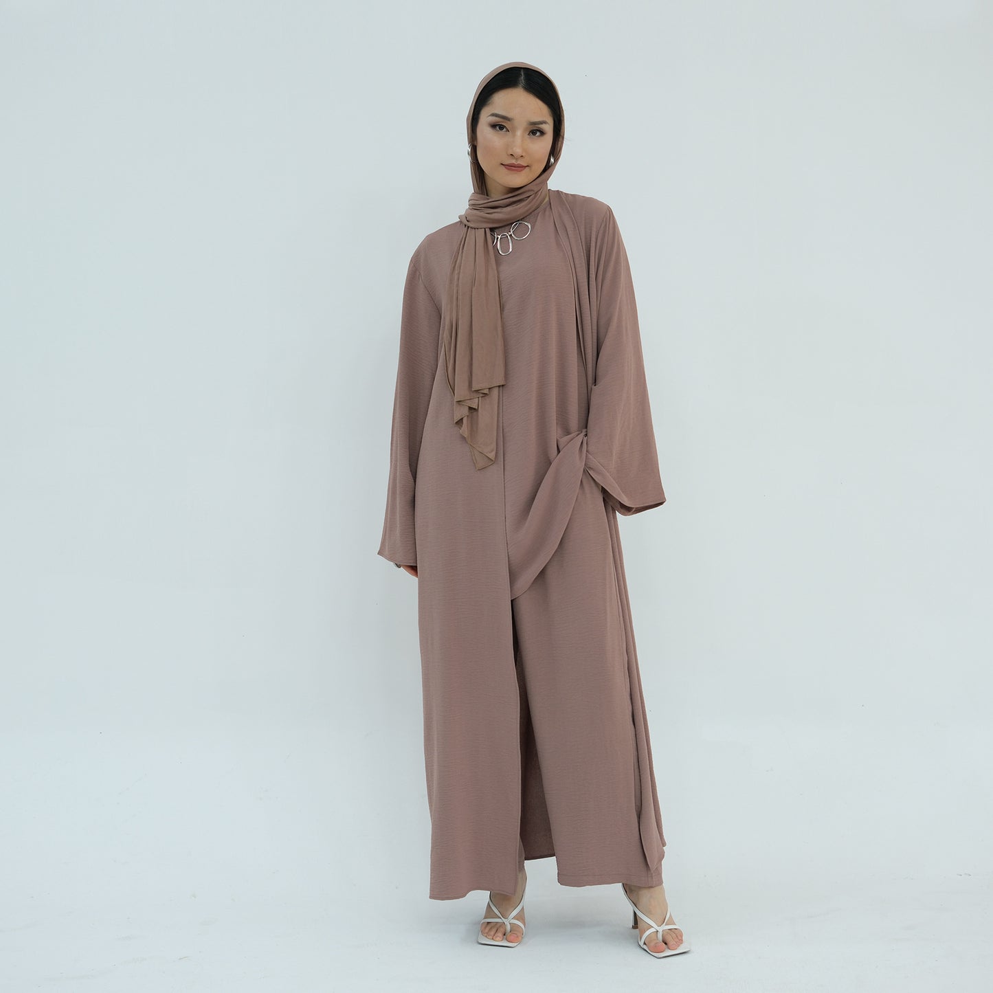 Women's Plain Three-piece Top And Pants Suit