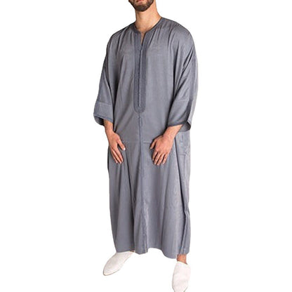 Robe longue de style ethnique pour hommes