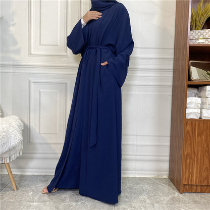 Sleeveless Dress and Robe Set with Pockets