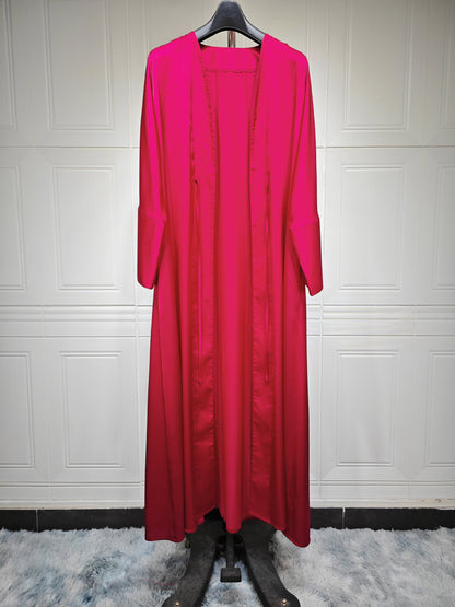 Fashionable Satin Soft Robe Dress