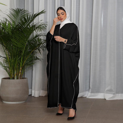 Robe Pacthwork pour femmes, Abaya ouverte