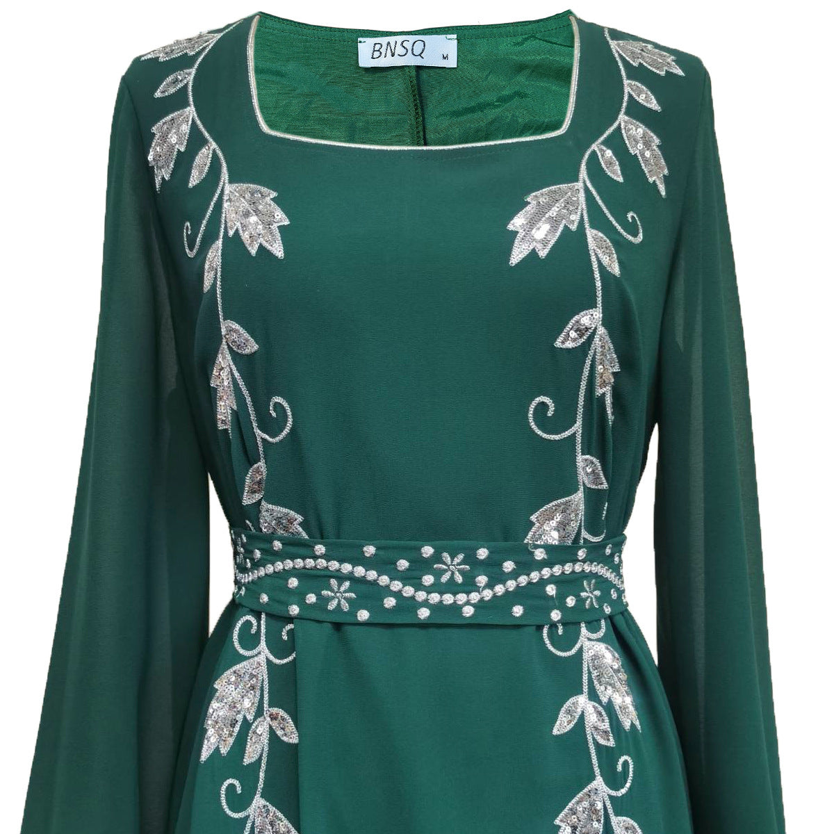 Women's Embroidered Muslim Dress