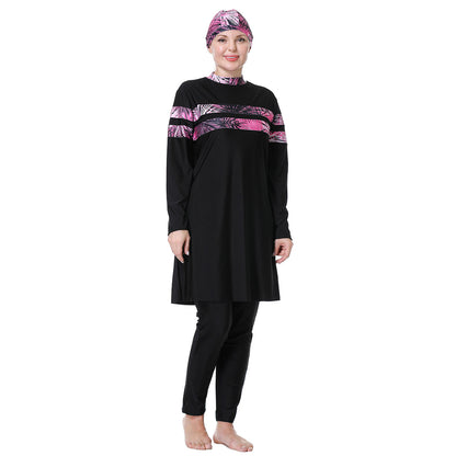 Women's Loose Plus Size Modest Swimsuit Burkini