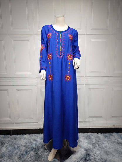 Dubai Embroidered Abaya Dress