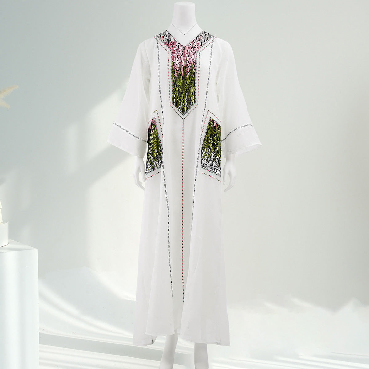 Women's Sequin-embroidered Jalabiya Dress