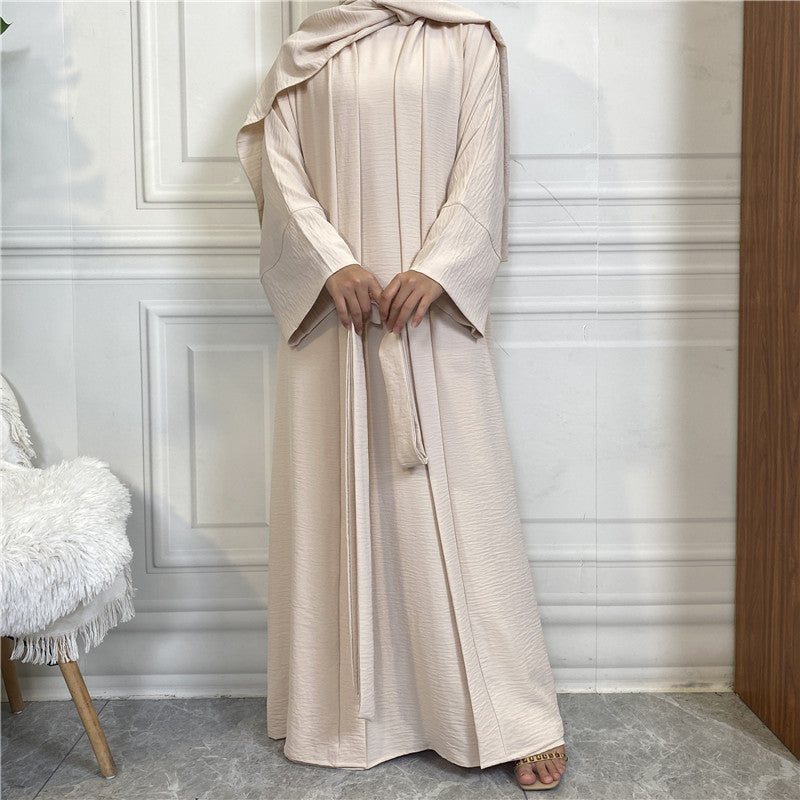 Sleeveless Dress and Robe Set with Pockets