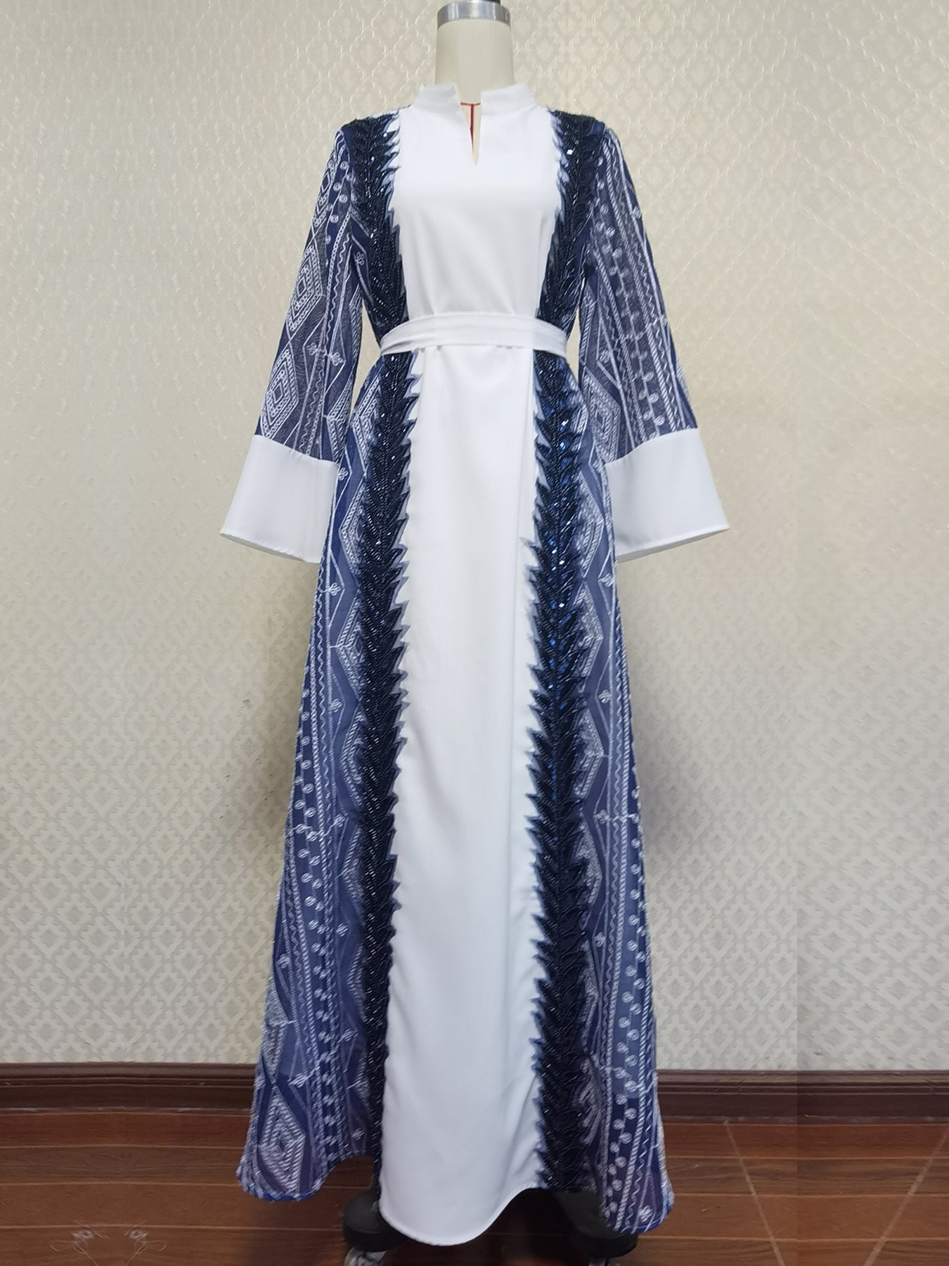 Women's Embroidered Appliqué Jalabiya Dress