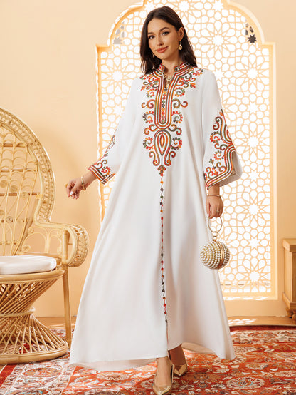 Women's Rope Embroidery Arabian Dress