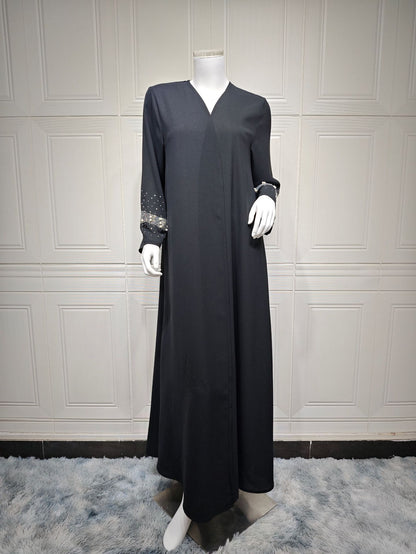 Women's Diamond Bubble Robe Dress with Hijab