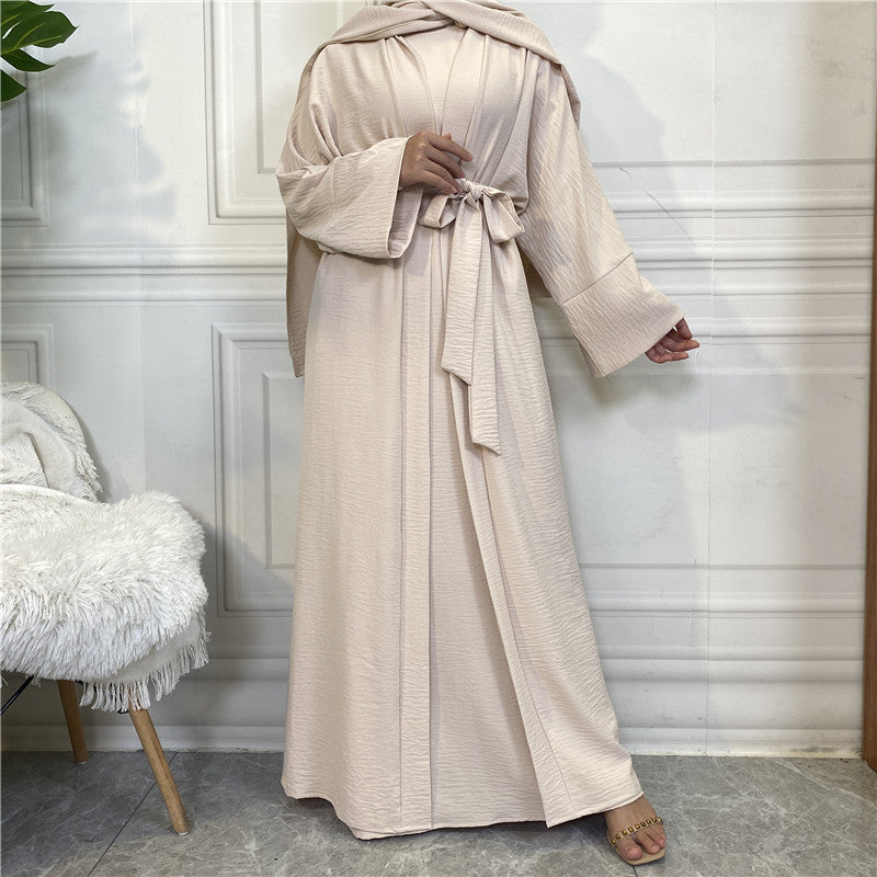 Sleeveless Dress and Robe Set with Pockets