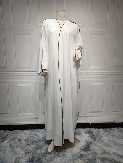 Robe Pacthwork pour femmes, Abaya ouverte