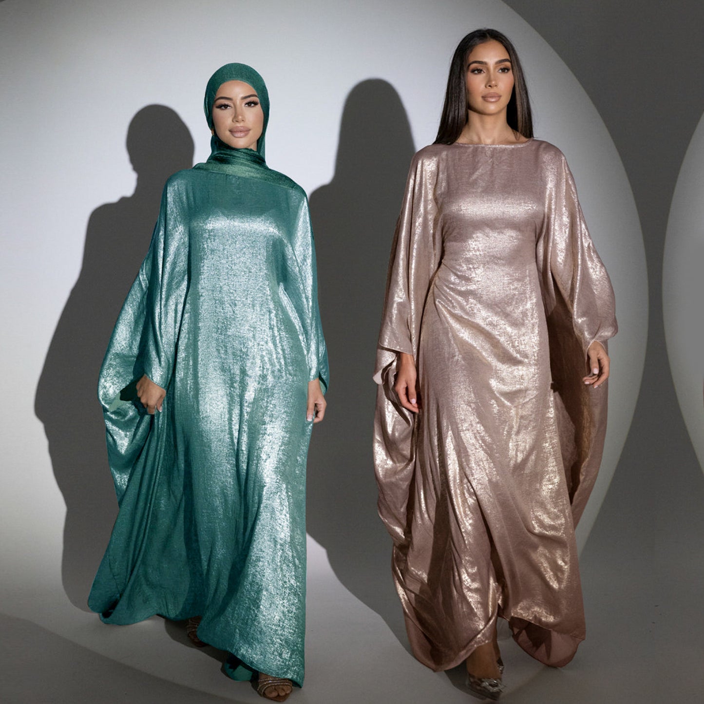 Muslim Solid Color Modest Abaya Dress