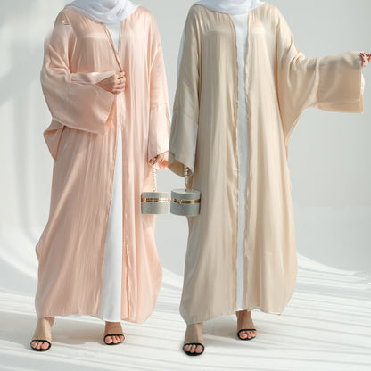 Solid Color Glitter Fabric Elegant Robe