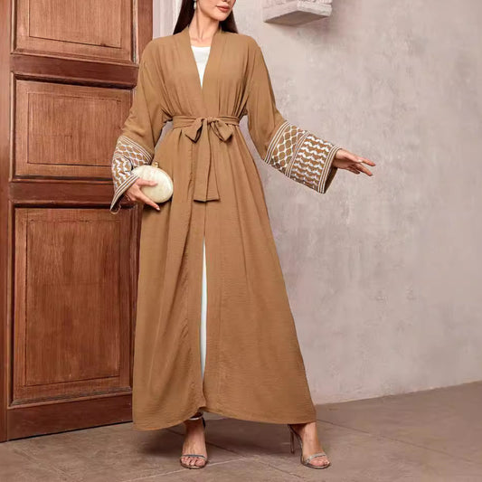 Bat Sleeve Long Sleeve Abaya Dress