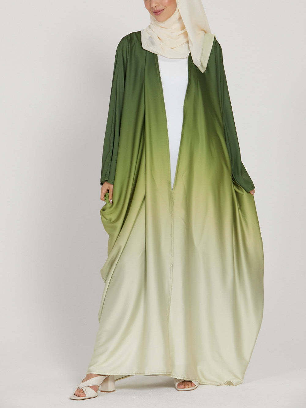 Women's Dolman-Sleeve Loose Gradient Gown