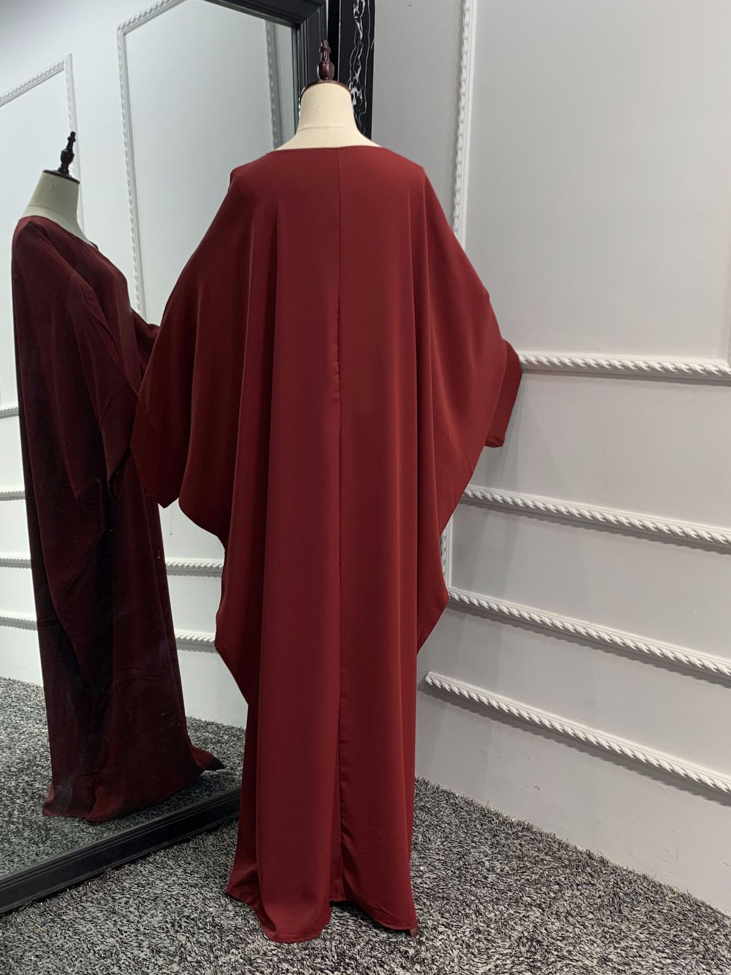 Robe Abaya de couleur unie pour femmes