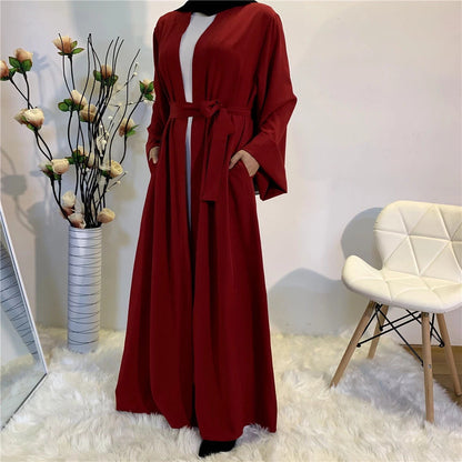 Plain Lace Up Robe