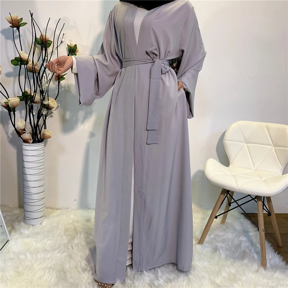 Plain Lace Up Robe