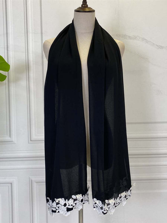 Lace Black Scarf Hijab