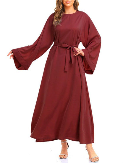 Robe Abaya unie pour femme