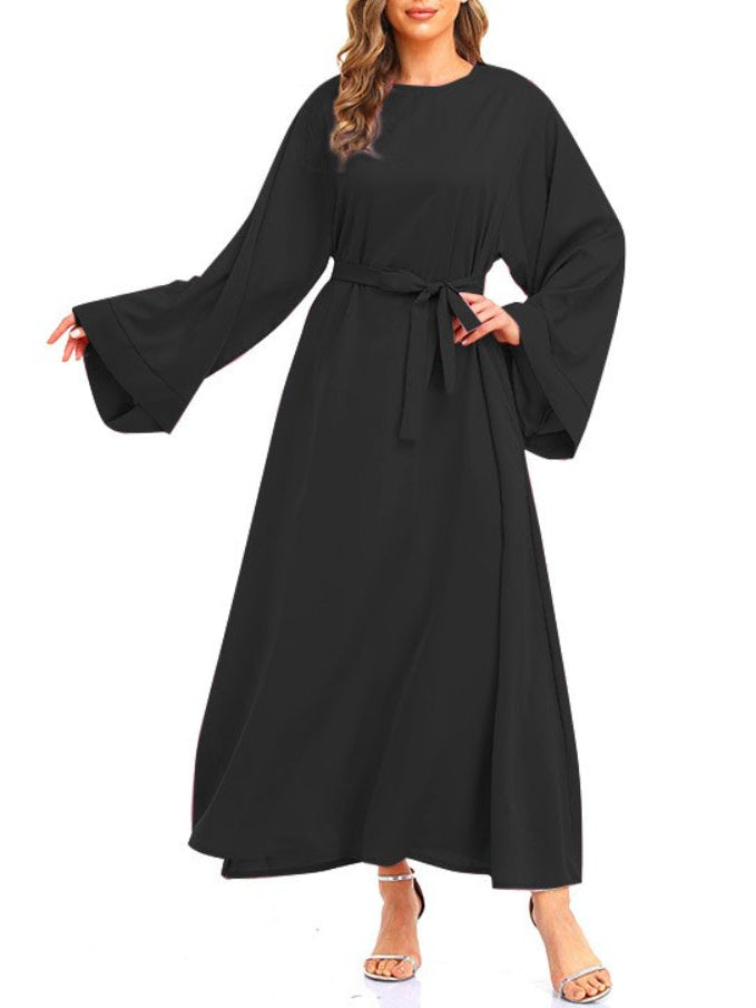 Robe Abaya unie pour femme