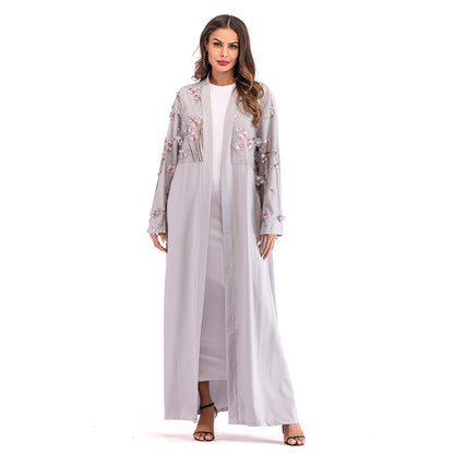 Mesh Loose Belted Lace Robe