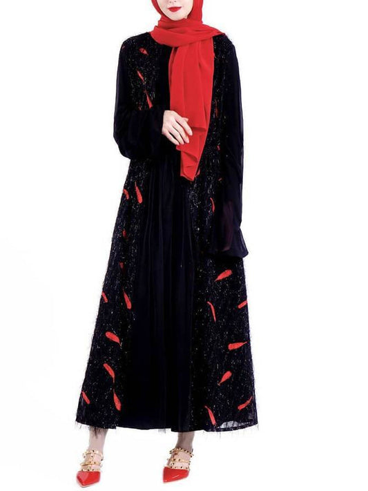 Feather Embroidered Robe