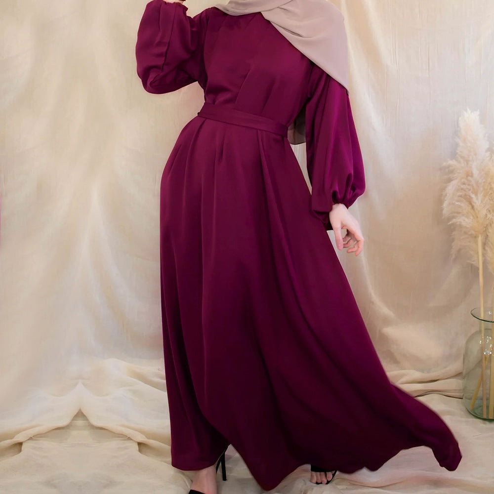 Muslim Plain Abaya Dress For Women