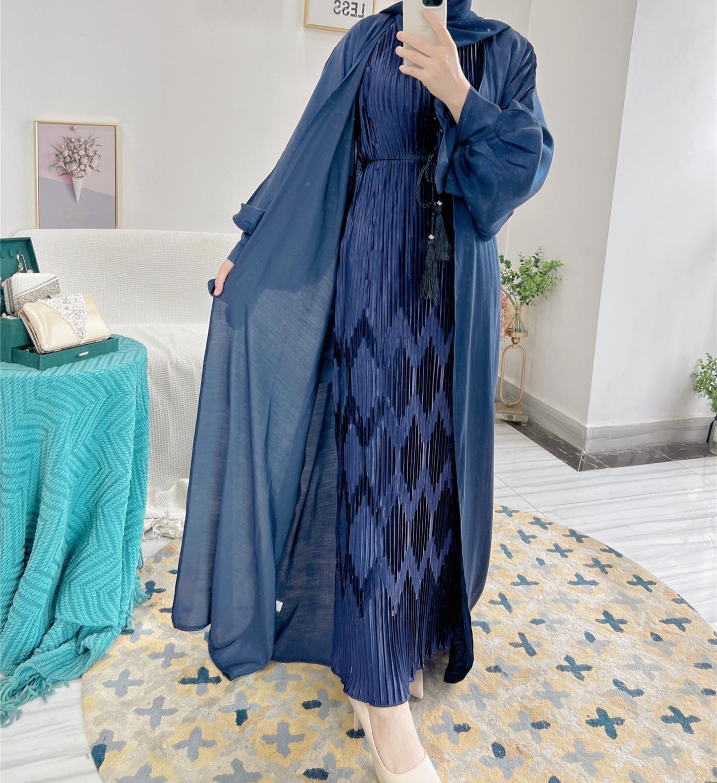 Bubble Sleeve Robe