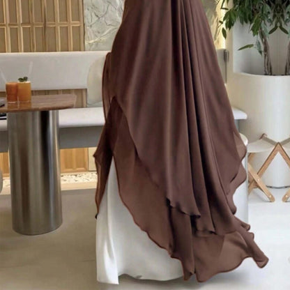 Solid Color Double Chiffon Swing Hijab