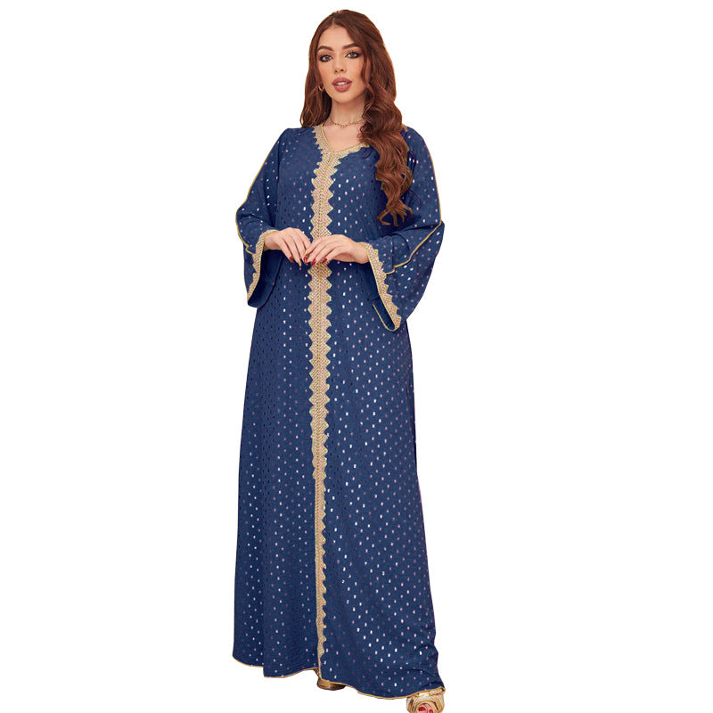 Robe Jalabiya bronzée pour femmes