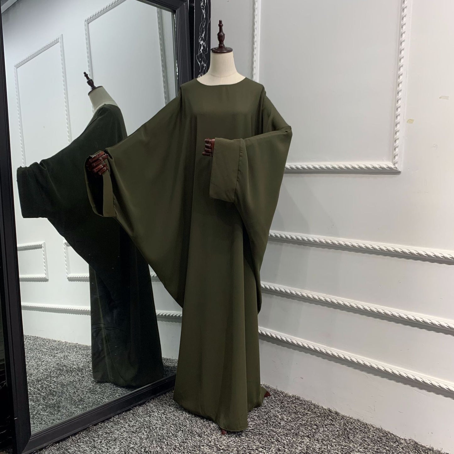 Robe Abaya de couleur unie pour femmes