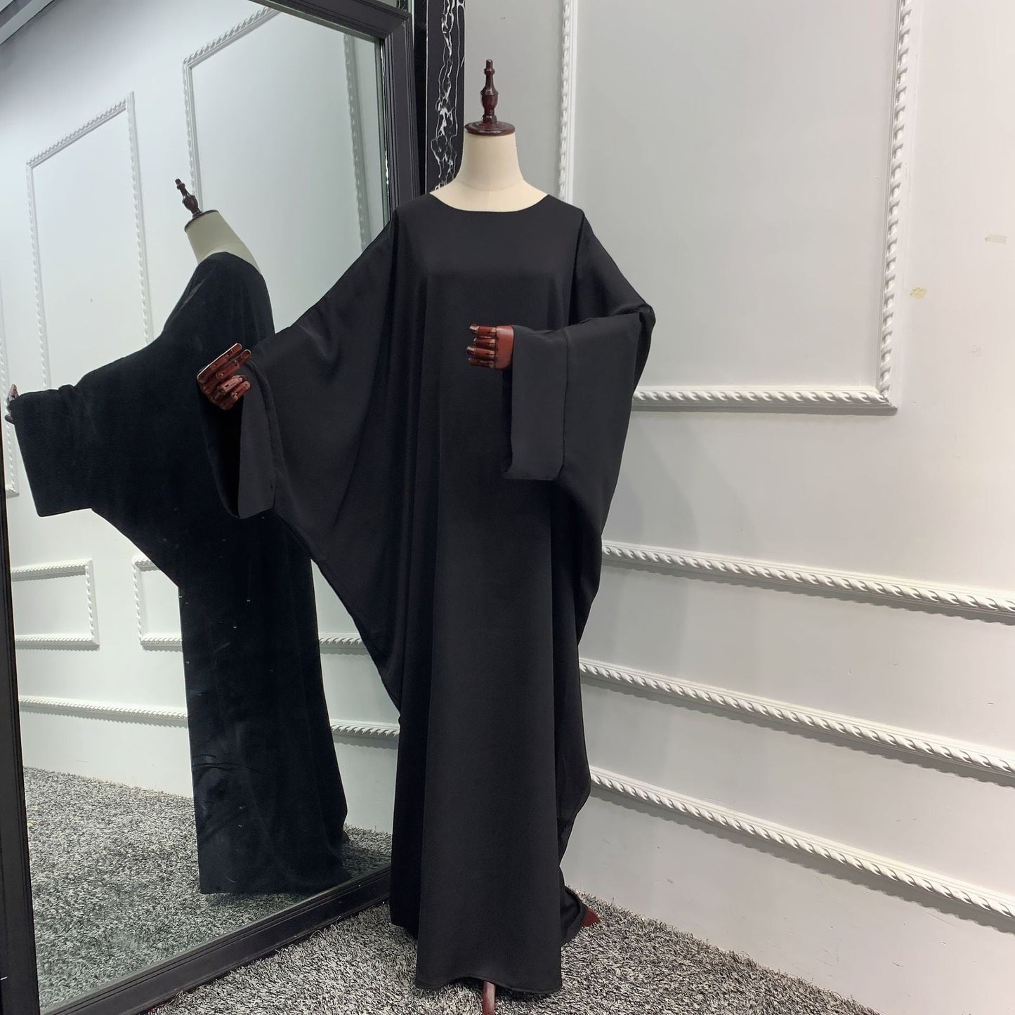 Robe Abaya de couleur unie pour femmes