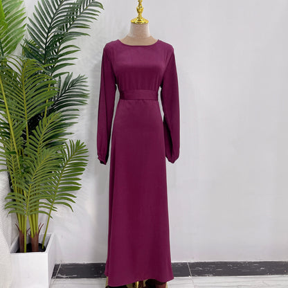 Muslim Plain Abaya Dress For Women