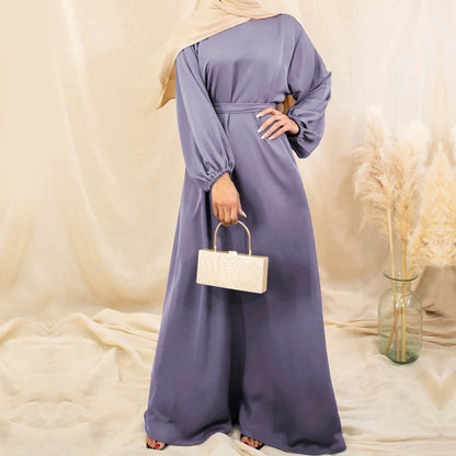 Muslim Plain Abaya Dress For Women