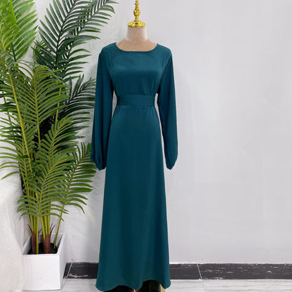 Muslim Plain Abaya Dress For Women