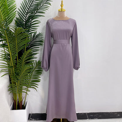 Muslim Plain Abaya Dress For Women