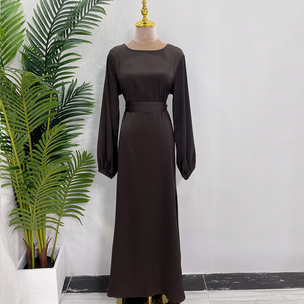 Muslim Plain Abaya Dress For Women