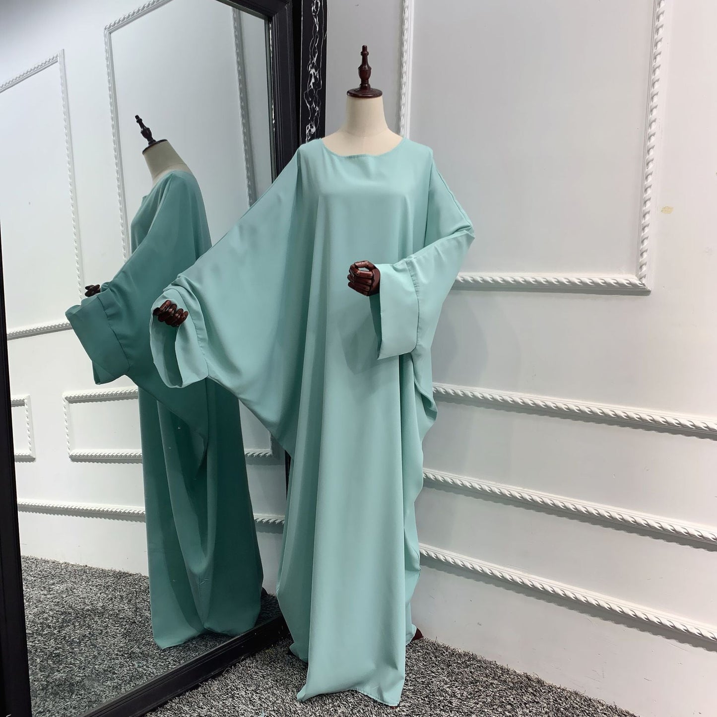 Robe Abaya de couleur unie pour femmes