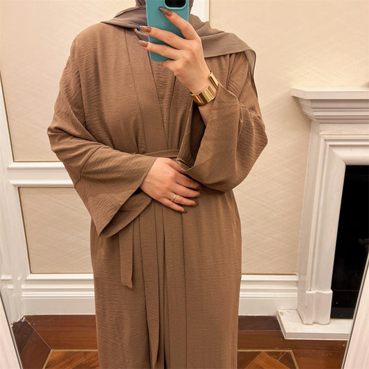 Women's Two Piece Plain Abaya