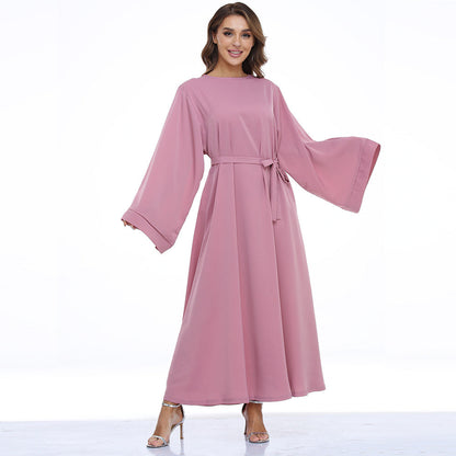 Robe Abaya unie pour femme