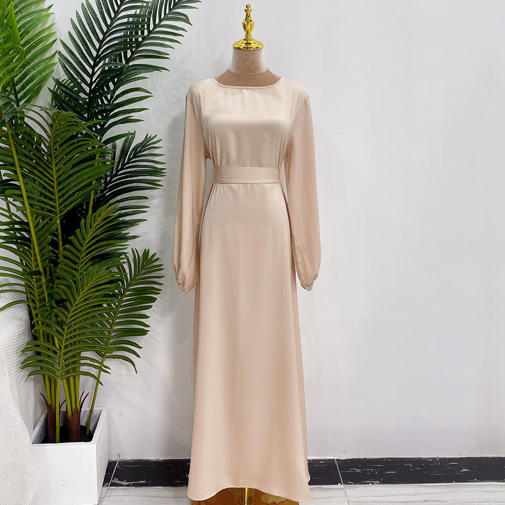 Muslim Plain Abaya Dress For Women