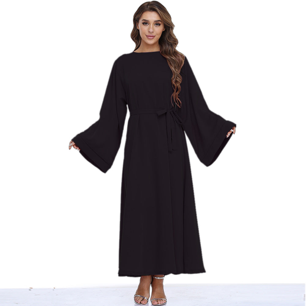 Robe Abaya unie pour femme