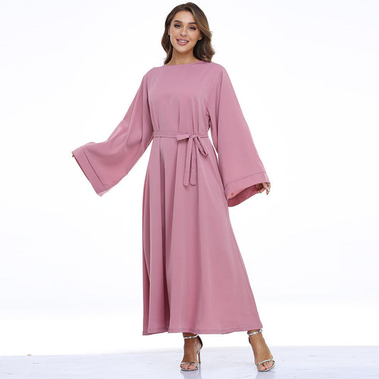 Robe Abaya unie pour femme