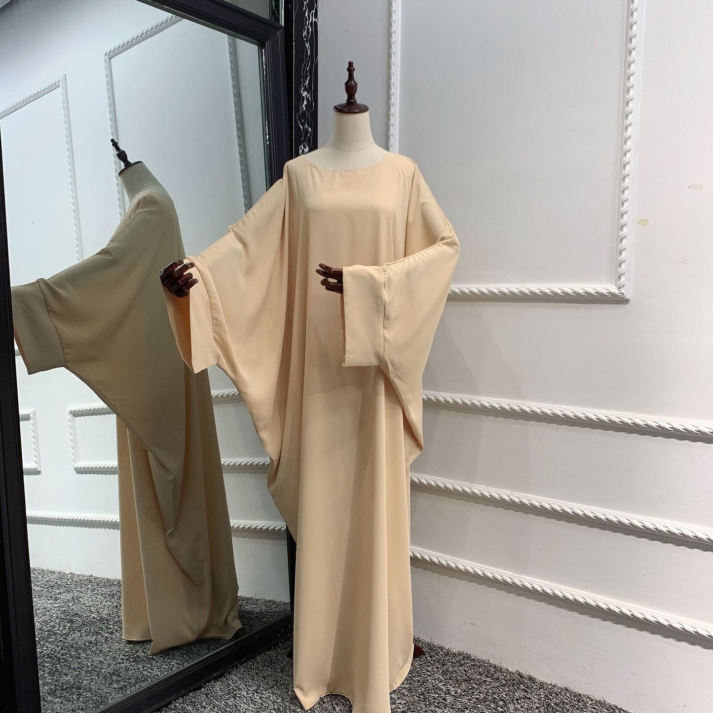 Robe Abaya de couleur unie pour femmes