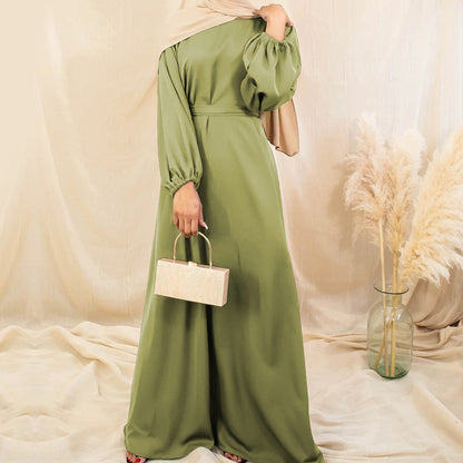 Muslim Plain Abaya Dress For Women