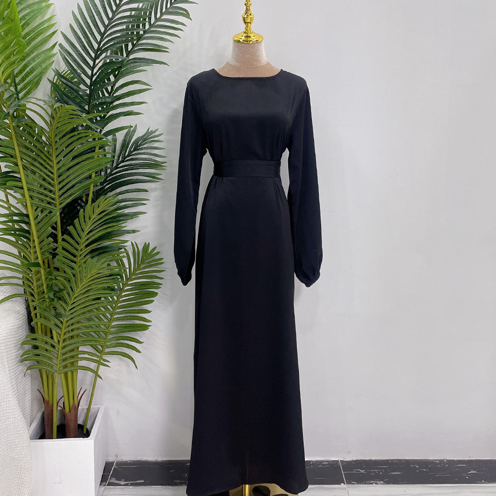 Muslim Plain Abaya Dress For Women