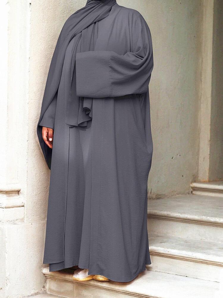 Women's Two Piece Plain Abaya